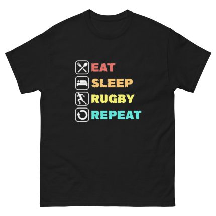 Eat Sleep Rugby Repeat Classic Tee 15