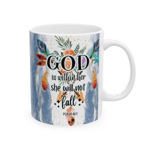 Bohemian Ceramic Mug, Colorful Coffee Cup for Home, Office, Gift for Her, Inspirational Drinkware, Unique Kitchen Decor