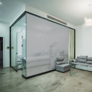 Translucent glass window shower screen sticker